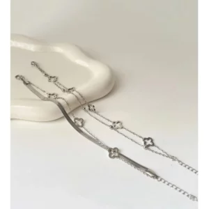 Vòng Tay Cỏ Bốn Lá Bạc S925 – May Mắn và Thanh Lịch
