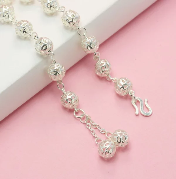 Lắc tay nữ bí ngô bạc độc đáo sang trọng - Hình ảnh 4