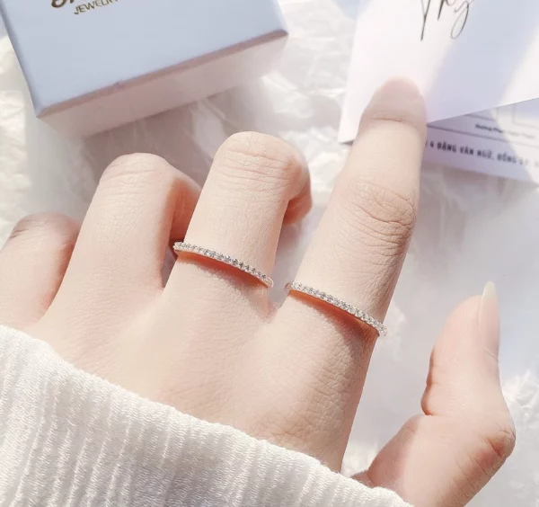 Nhẫn bạc nữ vương miện đính đá – Sang trọng & Tinh tế - Hình ảnh 7