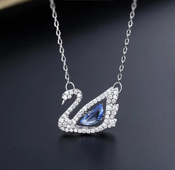 Dây chuyền bạc  s925 nữ  thiên nga đính đá - Hình ảnh 2