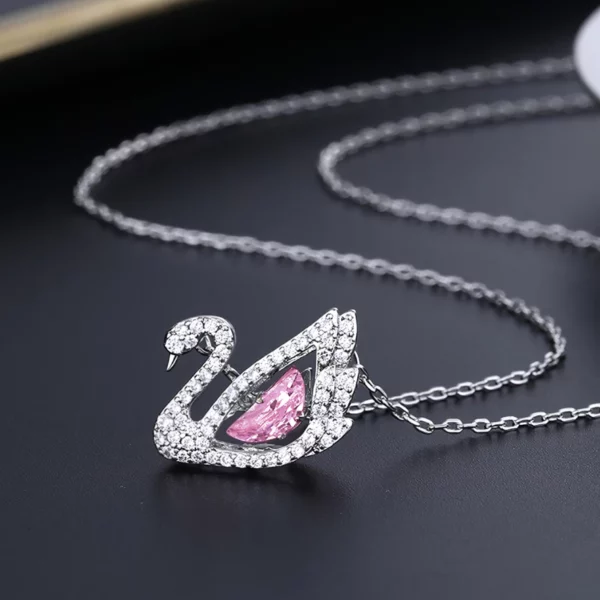 Dây chuyền bạc  s925 nữ  thiên nga đính đá - Hình ảnh 5