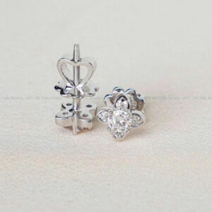 Bông tai Nữ Bạc 925 Đính Full Moissanite 3.6mm – Sang Trọng & Tinh Tế | LUXELLIA
